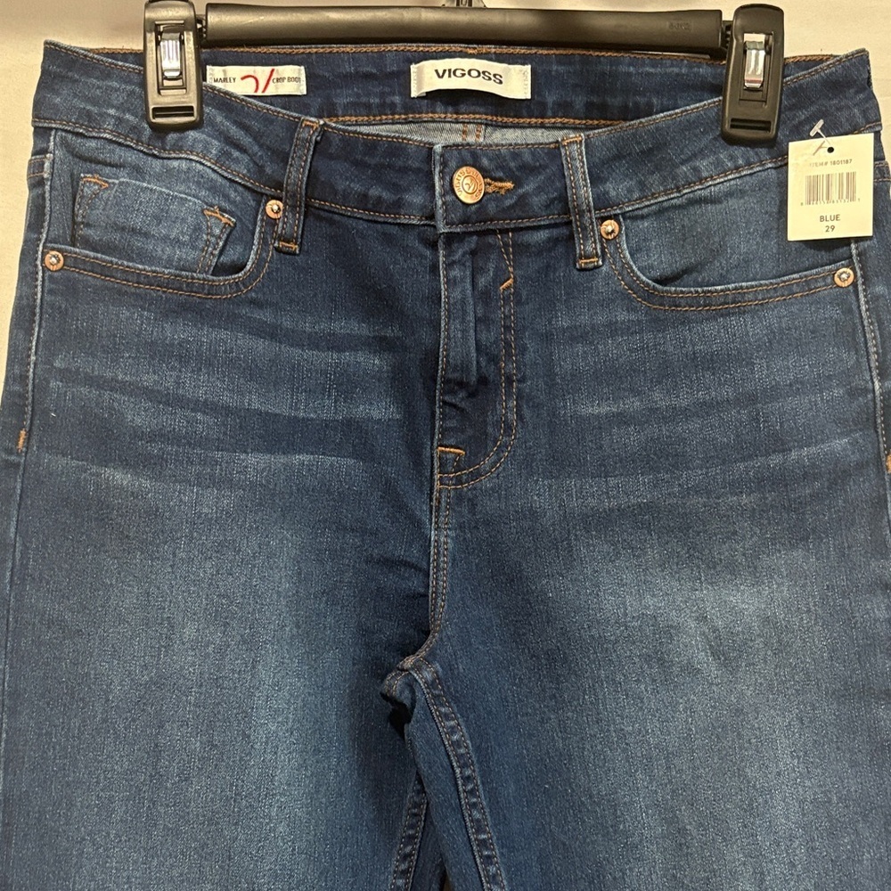 Vigoss Dark Blue Flare Jeans - Picture 2 of 11